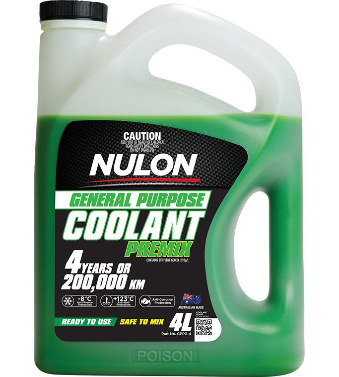 Green General Purpose Coolant Premix - Nulon 4L
