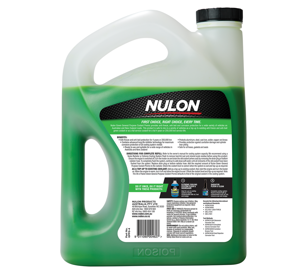 Green General Purpose Coolant Premix - Nulon