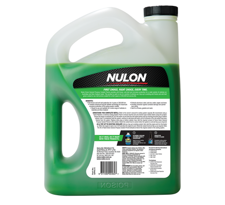 Green General Purpose Coolant Premix - Nulon | Universal Auto Spares