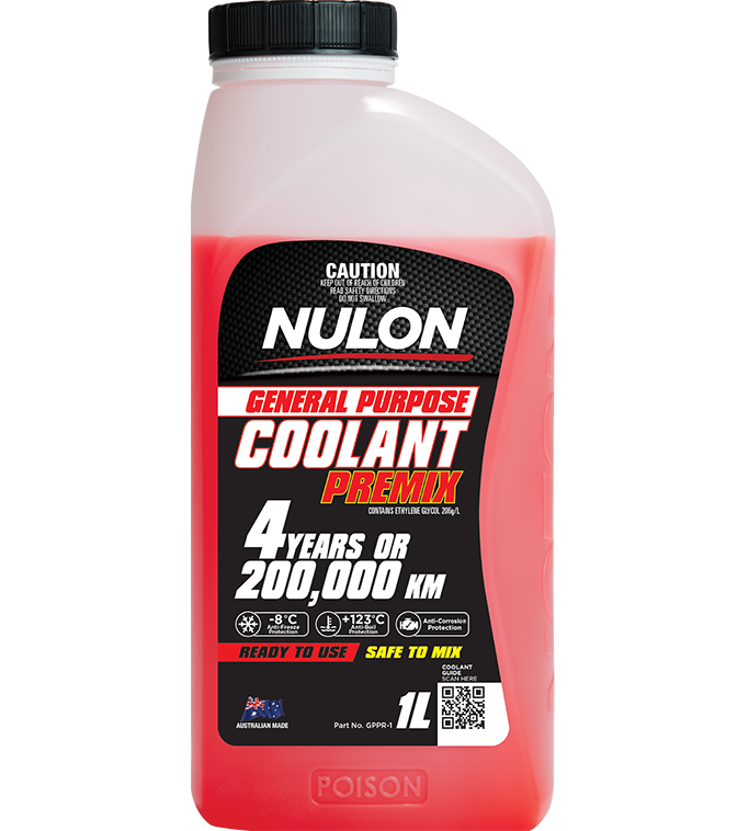 Red General Purpose Coolant Premix - Nulon 1L