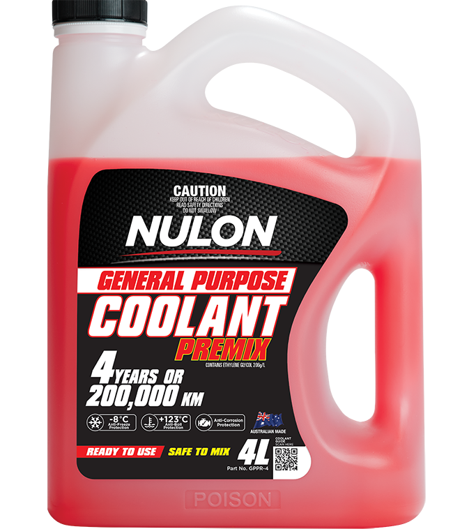 Red General Purpose Coolant Premix - Nulon 4L