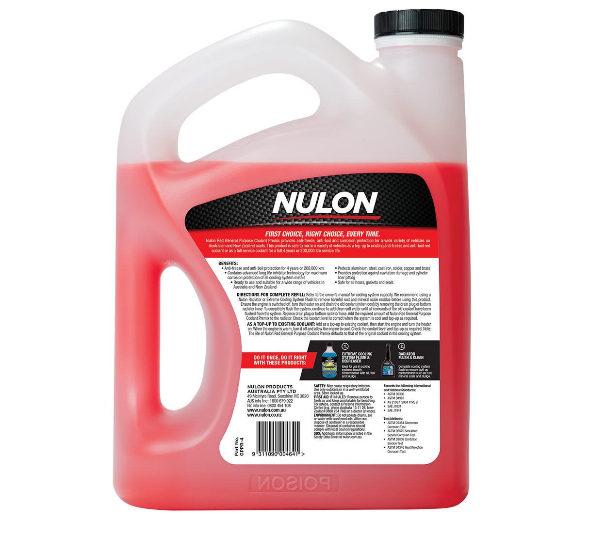 Red General Purpose Coolant Premix - Nulon