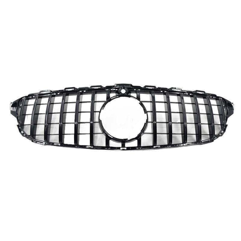 Black Front Grille Fit For Mercedes Benz C-Class W205 C43 AMG 2015-2018 GRILLE-BEN014 - Machter