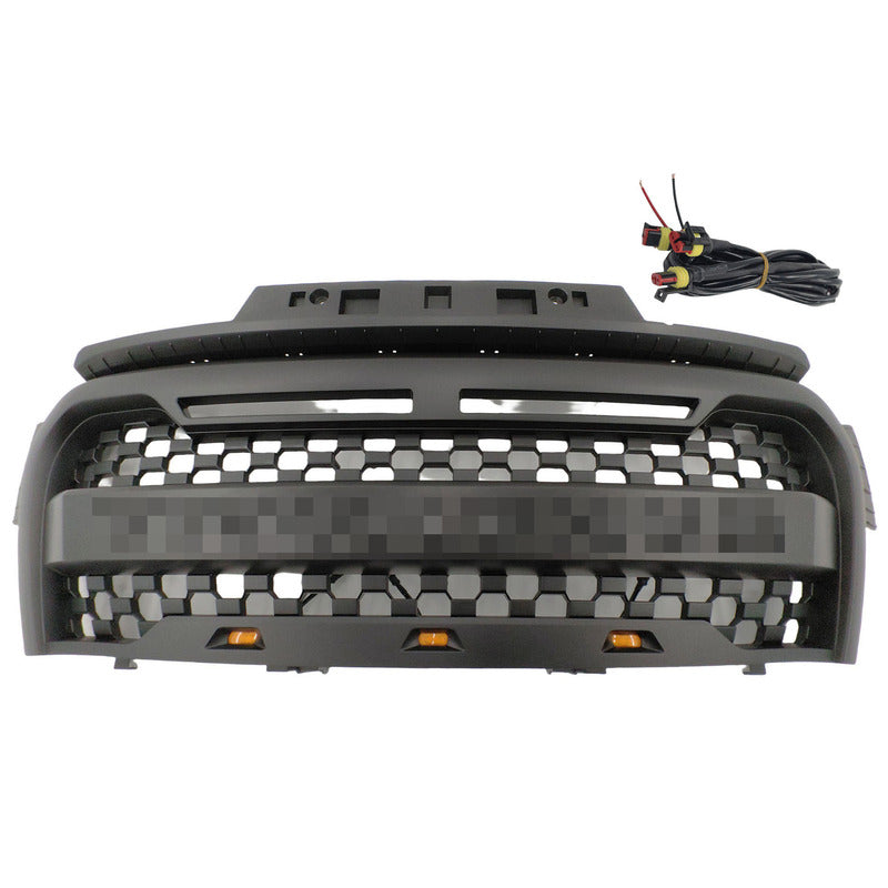 Front Grill Mesh Matte Black Grille With LED Fit For GWM Cannon 2020-2022 GRILLE-GWM001 - Machter