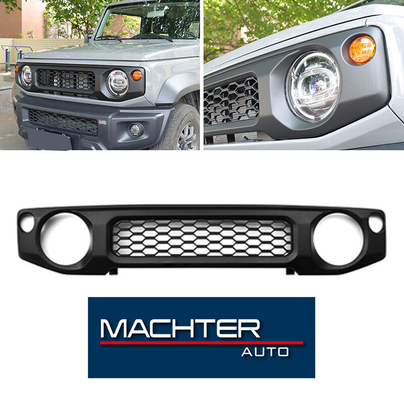 Front Grille Matte Black Style Fit For Suzuki Jimny SIERRA JB64 JB74 2019- On GRILLE-SU001 - Machter