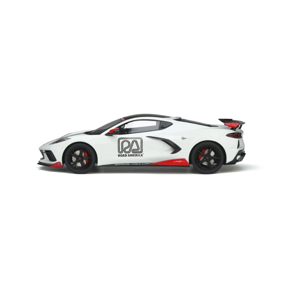 2020 Chevrolet Corvette C8 Pace Car Arctic White Diecast Model Car 1:18 Scale (Approx. 25cm) Collectible | Universal Auto Spares