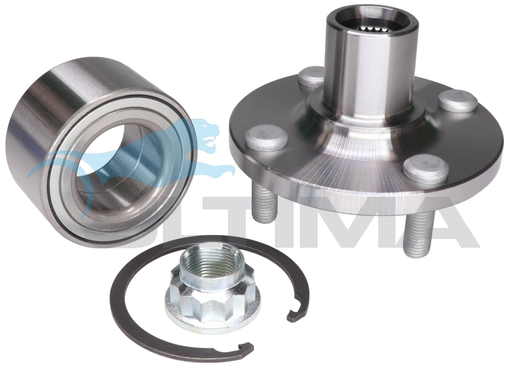 Front Hub and Bearing Kit Fits Toyota Corolla ZZE122R Standard 1.8L 12/01-01/07 HA8126 - Ultima