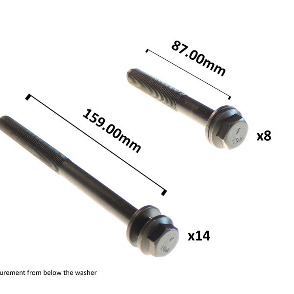 Head Bolt Set FIAT 8140.43S 8V DUCATO HBS179 - PERMASEAL