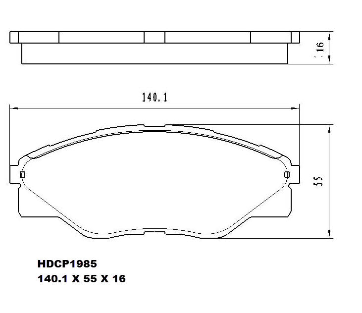 Heavy Duty HDCP1985 (DB1985) Ceramic Brake Pads - Premier Performance Auto Parts | Universal Auto Spares