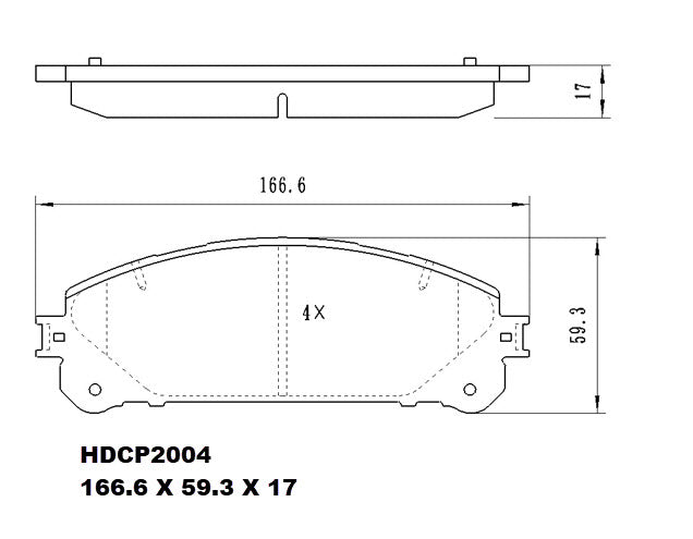 Heavy Duty HDCP2004 (DB2004) Ceramic Brake Pads – Premier Performance Auto Parts