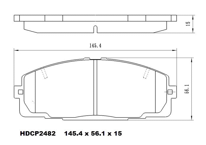 Ceramic Brake Pads HDCP2482 (DB2482) – Premier Performance Auto Parts