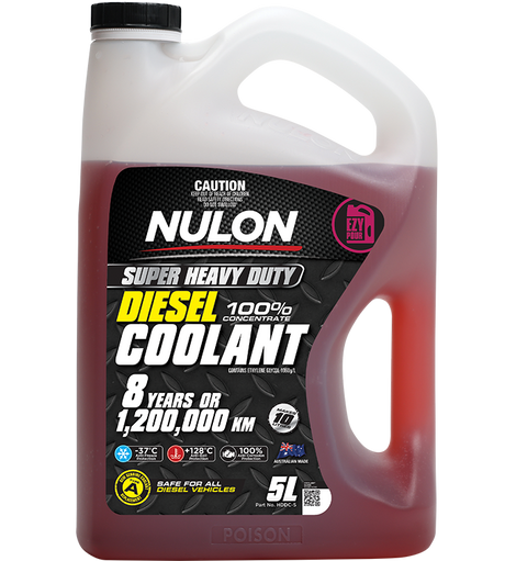 Super Heavy Duty Diesel Coolant 100% Concentrate 5L - Nulon | Universal Auto Spares