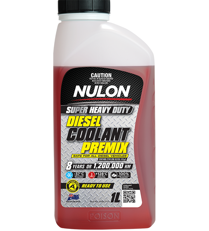 Super Heavy Duty Diesel Coolant Premix - Nulon 1L