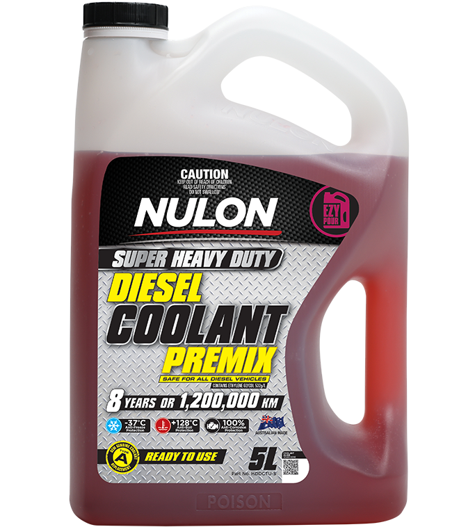 Super Heavy Duty Diesel Coolant Premix - Nulon 5L