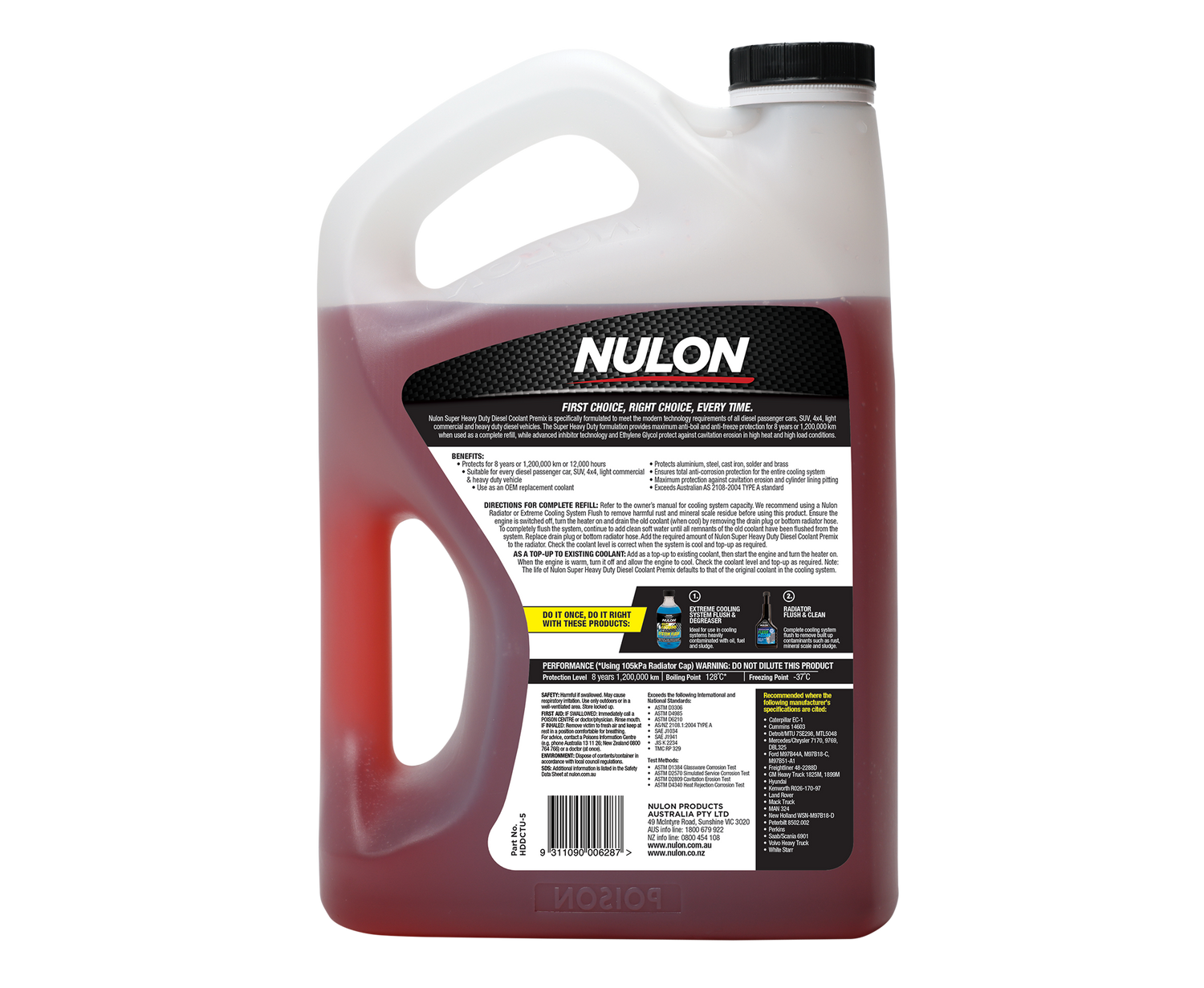 Super Heavy Duty Diesel Coolant Premix - Nulon