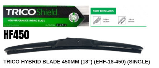 Hybrid Blade 450MM (18") (EHF-18-450) (Single) HF450 - Trico | Universal Auto Spares