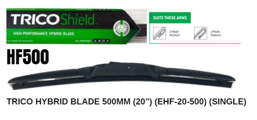 Hybrid Blade 500MM (20") (EHF-20-500) (Single) HF500 - Trico | Universal Auto Spares