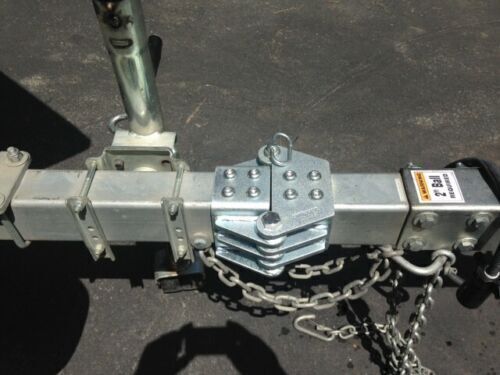 1 x Set Of Fold Away Hinge Kit Zinc Plated Suit For 3x3 Trailer Tongue HINGE-3X3 - Machter