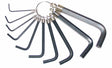 Hex Key Ring Set 10 Piece Metric 1-10mm - Tool King