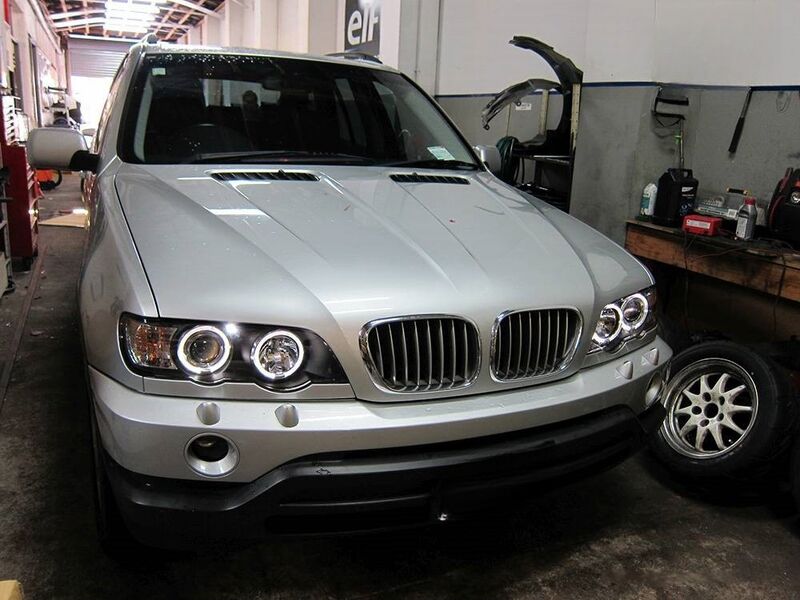 CCFL Angel-Eyes Projector Head Lights Fit For BMW X5 E53 PRE LCI 2000-2003 HL-BMW021LS - Machter