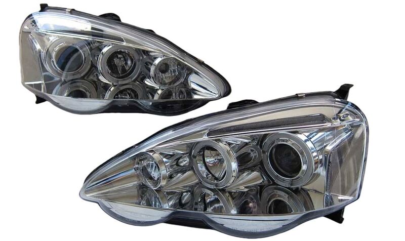 Clear LED Angel-Eyes Projector Headlights Fit For Honda Integra DC5 Type S Type R 2001-2003 HL-HD023LS - Machter