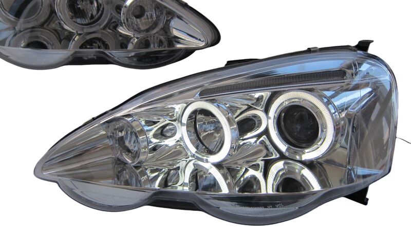 Clear LED Angel-Eyes Projector Headlights Fit For Honda Integra DC5 Type S Type R 2001-2003 HL-HD023LS - Machter