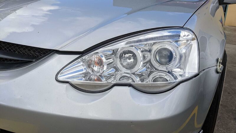 Clear LED Angel-Eyes Projector Headlights Fit For Honda Integra DC5 Type S Type R 2001-2003 HL-HD023LS - Machter