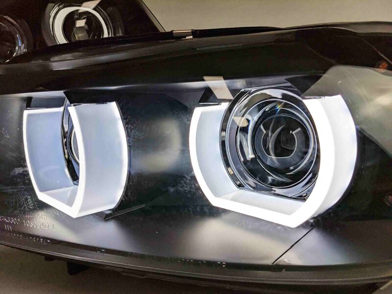 Black 3D DRL Projector LED Signal Headlights Fit For BMW 3-Series E91 E90 Sedan 2009-2012 HL-HD031LS - Machter