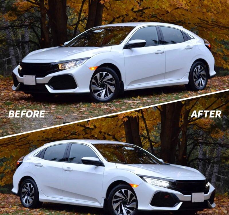 Full LED Projector Headlights Sequential DRL Fit For Honda Civic Type R FK7 FK8 2016-2021 HL-HD035LS - Machter