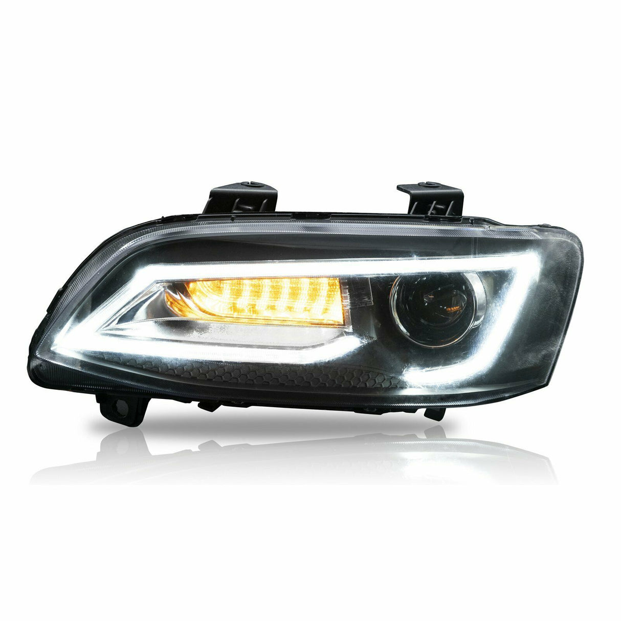 LED Headlights Sequential Blinker Fit For Holden VE Commodore Series 1&2 With HID Xenon Globes HL-HLN002LED - Machter