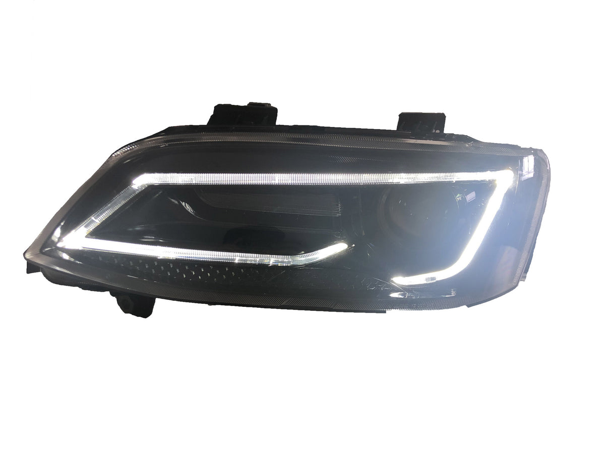 Black LED Headlights Sequential Blinker Fit For Holden VE Commodore Series 1 & 2 Without Globe HL-HLN004 - Machter