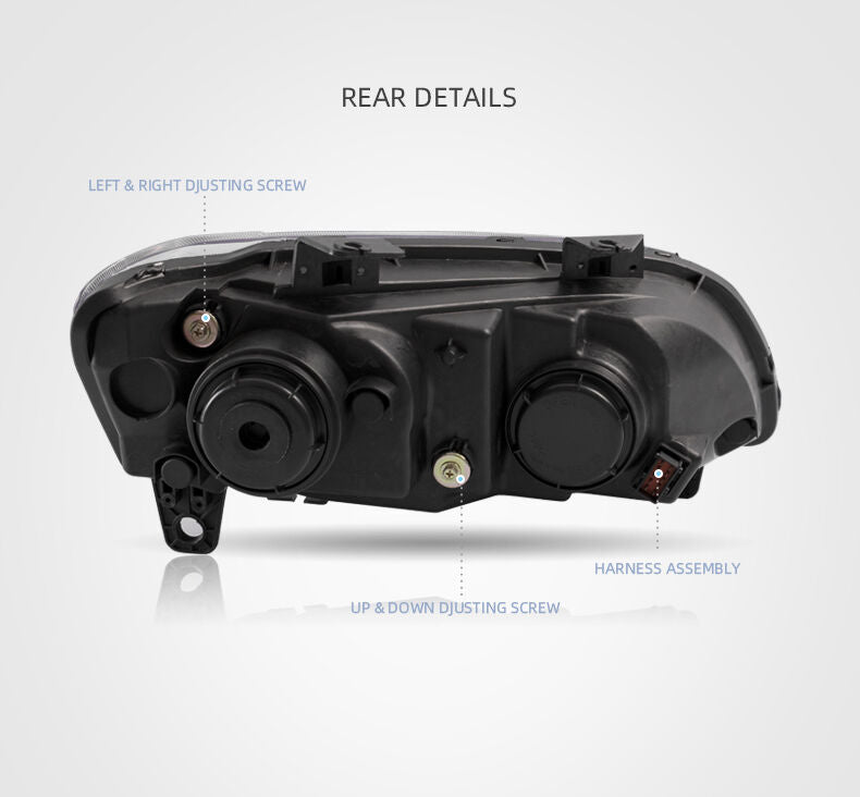 Black LED Headlights Sequential Blinker Fit For Holden VE Commodore Series 1 & 2 Without Globe HL-HLN004 - Machter