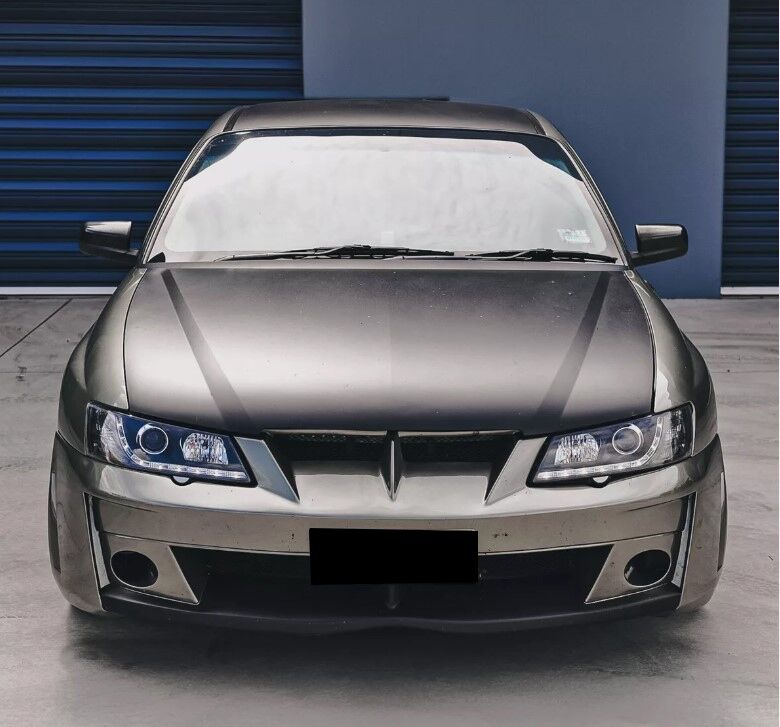 Black DRL LED Projector Head Lights Fit For Holden Commodore VY UTE 2002-2004 HL-HLN024LS - Machter