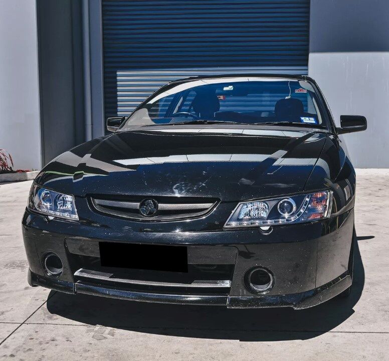Black DRL LED Projector Head Lights Fit For Holden Commodore VY UTE 2002-2004 HL-HLN024LS - Machter