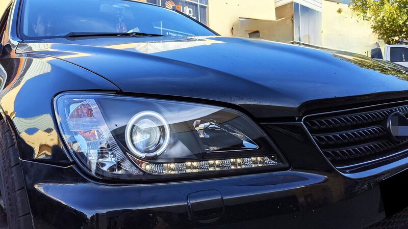 Black CCFL DRL Projector Headlights Fit For Lexus IS200 IS300 Toyota Altezza 1999-2005 HL-LX021LS - Machter