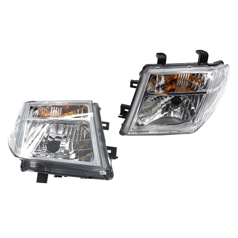 Pair Head Light Lamp Fit For Nissan Navara D40 D40T MNT Thai Built 2008-2014 HL-NS009 - Machter