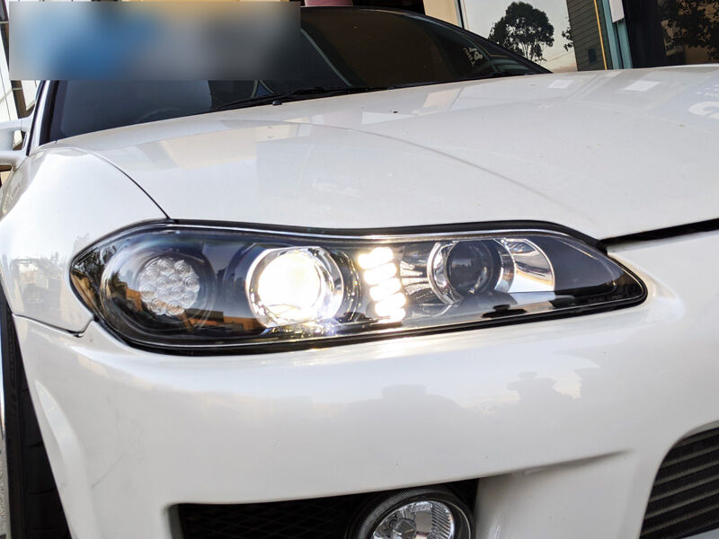 COPLUS Dual LED Projector Head Lights With LED Indicators Fit For Nissan 200SX S15 Silvia 1999-2002 HL-NS024LS - Machter
