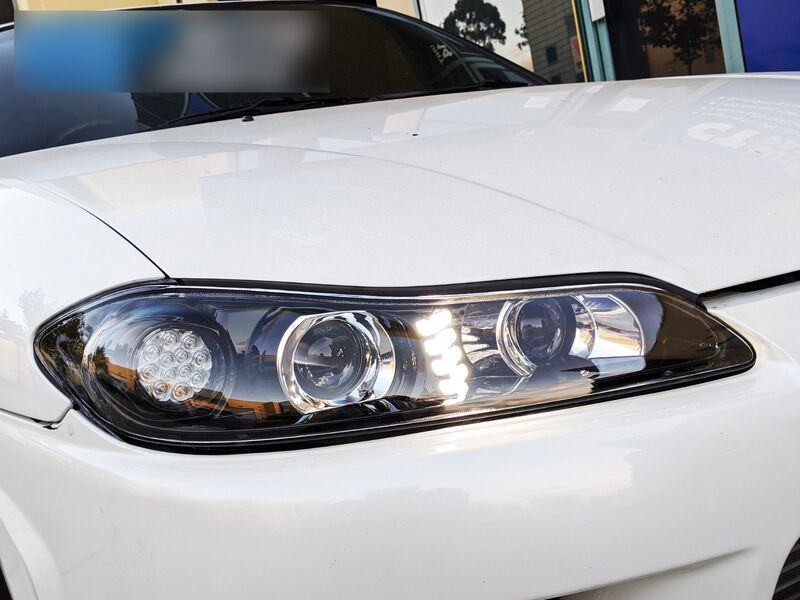 COPLUS Dual LED Projector Head Lights With LED Indicators Fit For Nissan 200SX S15 Silvia 1999-2002 HL-NS024LS - Machter