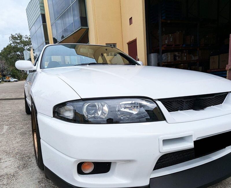 JDM Black OE Projector Headlights Fit For Nissan Skyline R33 GTR GTS25 GTS Series 1&3 HL-NS035LS - Machter