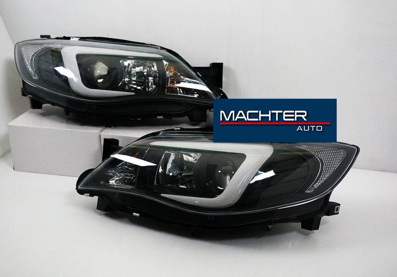 V2 LED 3D DRL Projector Sequential Headlights Fit For Subaru Impreza WRX G3 HID Type 2008-2013 HL-SB004LS - Machter