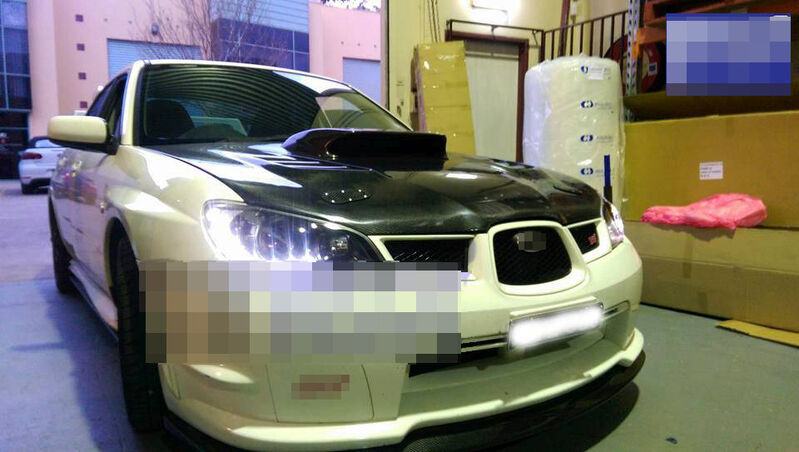 Black LED DRL Projector Headlights Fit For Subaru Impreza WRX STI RX GD 2005-2007 HL-SB010LS - Machter
