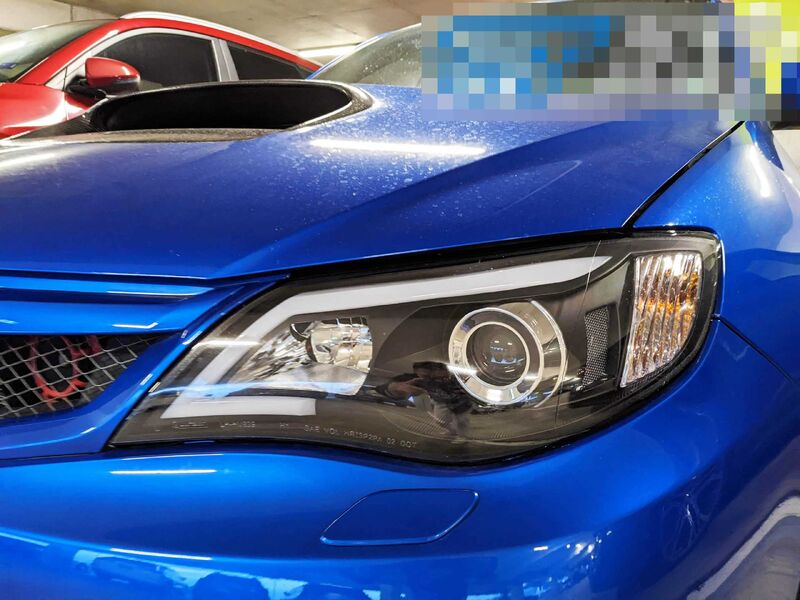 Black LED DRL Projector Headlights Fit For Subaru Impreza RS WRX STI G3 2008-2013 HL-SB012LS - Machter