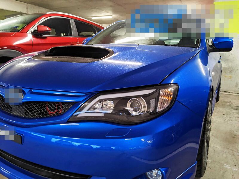 Black LED DRL Projector Headlights Fit For Subaru Impreza RS WRX STI G3 2008-2013 HL-SB012LS - Machter