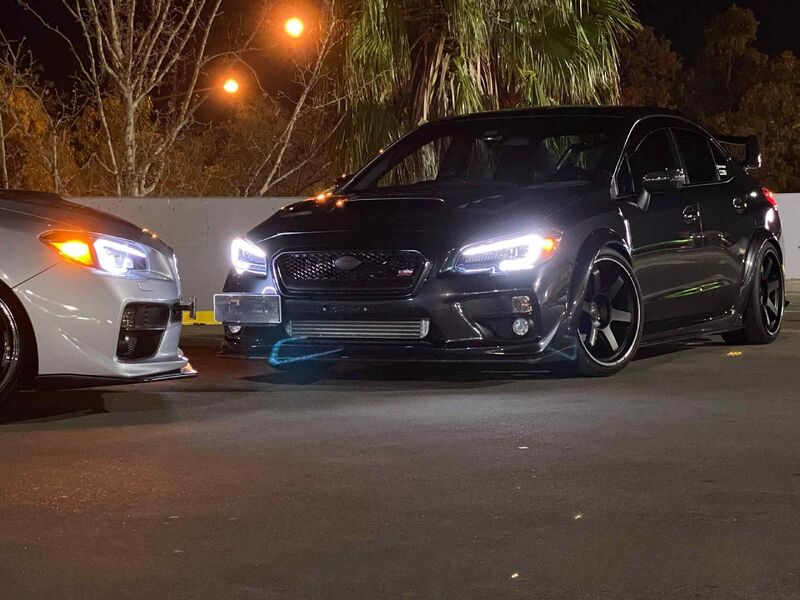VLAND LED DRL Dynamic Signal Headlights Fit For Subaru WRX STI Levorg 2015-2017 HL-SB014LS - Machter