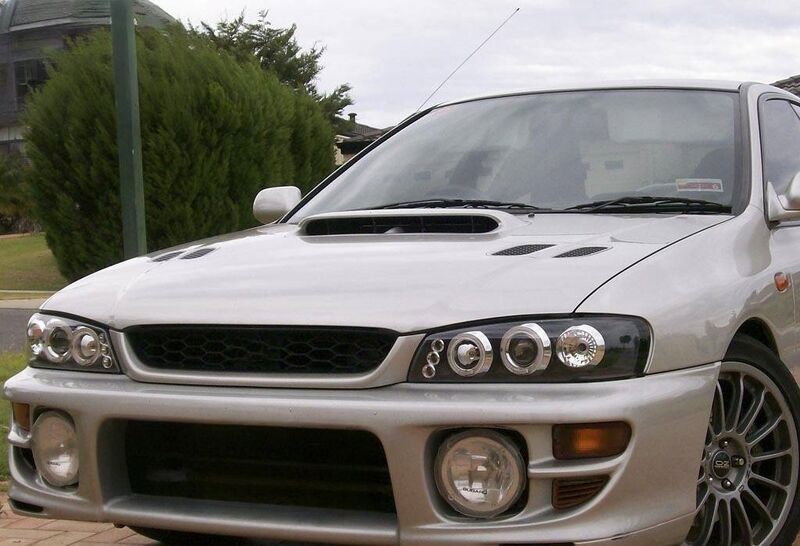 Black Angel Eye LED Projector Headlights Fit For Subaru Impreza WRX STI GC8 1992-2000 HL-SB016LS - Machter