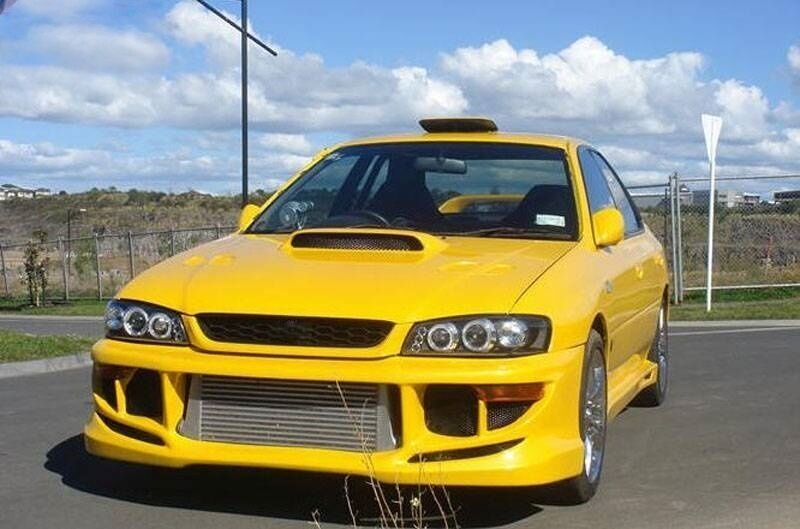 Black Angel Eye LED Projector Headlights Fit For Subaru Impreza WRX STI GC8 1992-2000 HL-SB016LS - Machter
