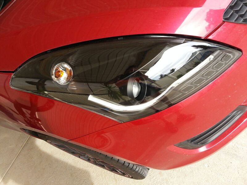 Black LED DRL Angel Eye Projector Headlights Fit For Suzuki Swift 2011-2016 HL-SU022LS - Machter
