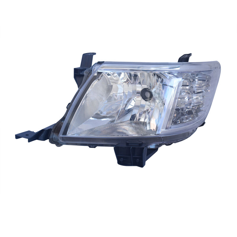 Pair of Head Light Lamp Fit For Toyota Hilux 2011-2015 2WD 4WD Ute Chrome LH+RH HL-TA013 - Machter