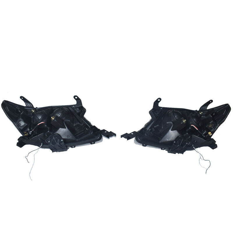 Smoke LED Headlights DRL HALO Projector Angel Eyes Fit For Toyota Hilux 2005-2011 Pair HL-TA014 - Machter