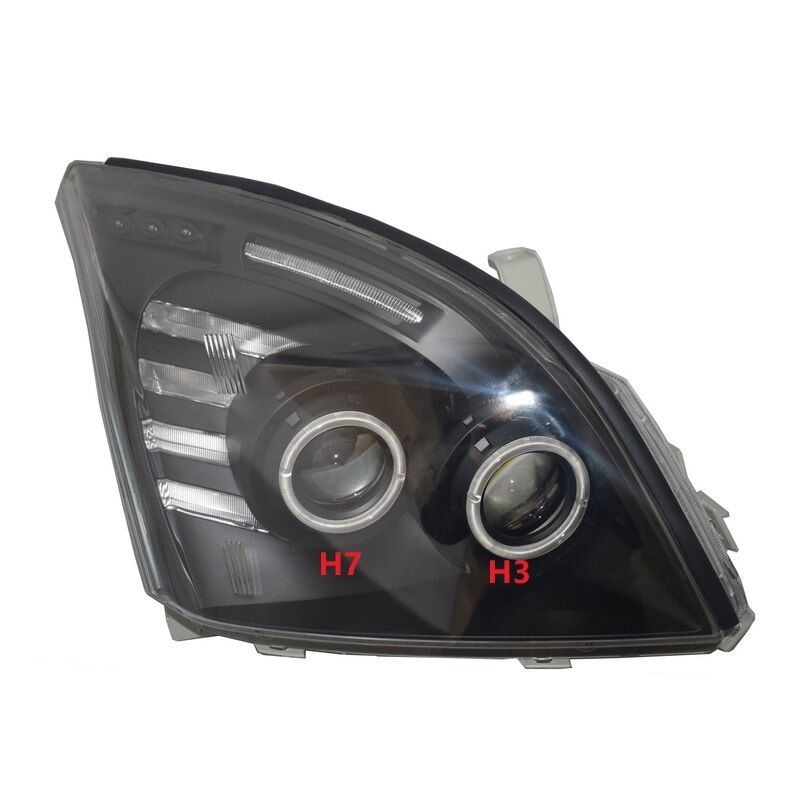 Smoke Angel Eye LED Headlights Fit For Toyota Prado 120 Series 02-09 Pair HL-TA016 - Machter